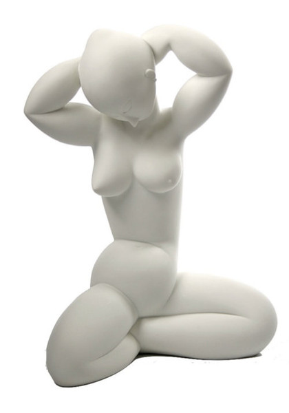 Female Nude Modigliani Karyiatid Replicas Arms Raised Statue Caryatid